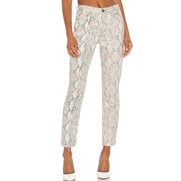 NWT GRLFRND The Karolina High Waisted Snakeskin 28 - Picture 1 of 9